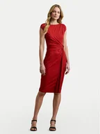 Sukienki - LAUREN RALPH LAUREN Sukienka koktajlowa 200973601002 Czerwony Slim Fit - miniaturka - grafika 1