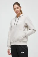 Bluzy damskie - Columbia bluza damska kolor beżowy z kapturem gładka - miniaturka - grafika 1