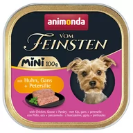 Mokra karma dla psów - Animonda vom Feinsten Adult Mini, 32 x 100 g - Kurczak z gęsią i pietruszką - miniaturka - grafika 1