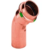 Łączniki, trójniki, kształtki - Kolano nyplowe 45° 15 mm LW/LZ PROFIPRESS W VIEGA - miniaturka - grafika 1