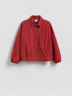 Kurtki damskie - Reserved - Kurtka bomberka z kołnierzykiem - czerwony - miniaturka - grafika 1