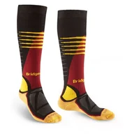 Skarpetki męskie - Męskie podkolanówki Bridgedale Ski Midweight Rozmiar skarpet: 40-43 / Kolor: czarny/żółty - miniaturka - grafika 1