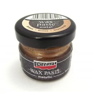 Pasta woskowa metaliczna 20 ml - brązowa - Decoupage - miniaturka - grafika 1
