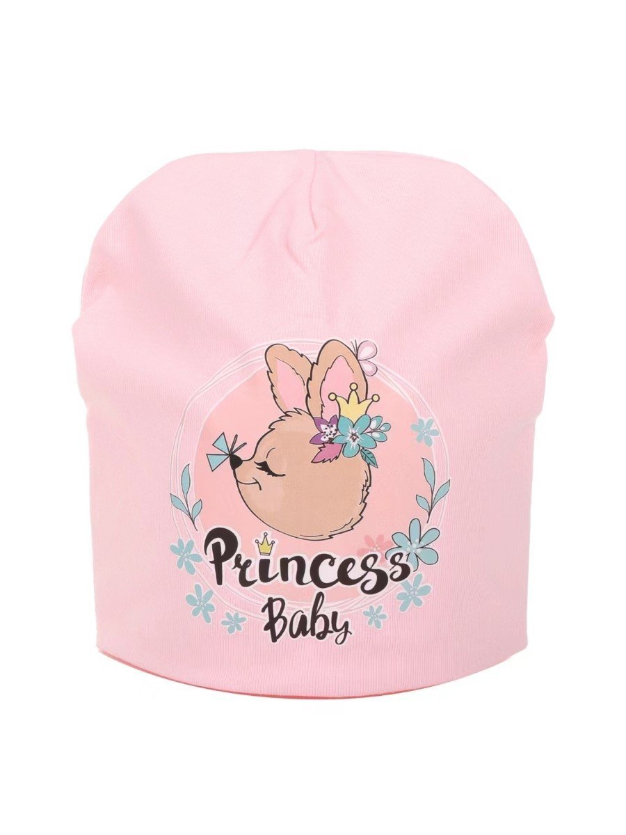 Dziewczęca czapka bawełniana Princess różowa Be Snazzy r.50/54