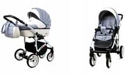 Wózki dziecięce - BabyLux WHITELUX 2w1 5904905104533 - miniaturka - grafika 1