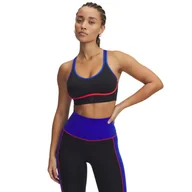 Bielizna sportowa damska - Biustonosz treningowy Under Armour Project Rock Bra - czarny - miniaturka - grafika 1