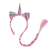 Dodatki do strojów karnawałowych - ARPEX Ozdoba karnawałowa opaska Jednorożec warkocz PBH ARPEX SR9229 10257-uniw - miniaturka - grafika 1