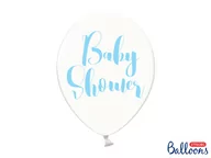 Baby shower i roczek - Party Deco Balon przezroczysty na Baby Shower Chłopca - 30 cm - 6 szt. SB14C-202-099B-6 - miniaturka - grafika 1