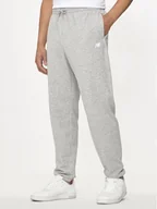 Spodnie sportowe męskie - New Balance Spodnie dresowe Essentials MP41519 Szary Relaxed Fit - miniaturka - grafika 1