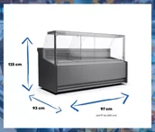 Szafy i witryny chłodnicze - Lada chłodnicza DOROTEA D 970 dynamiczna - miniaturka - grafika 1