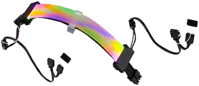 Gelid przedłużacz PCI-E 6+2pin 30cm ARGB CA-RGB-16P-01