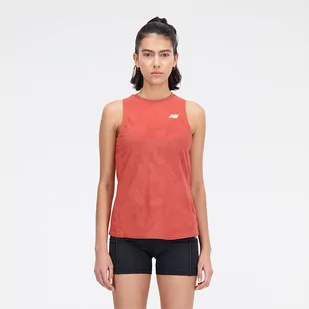 Koszulka damska New Balance WT33280ASU  pomarańczowa - Koszulki i topy damskie - miniaturka - grafika 1