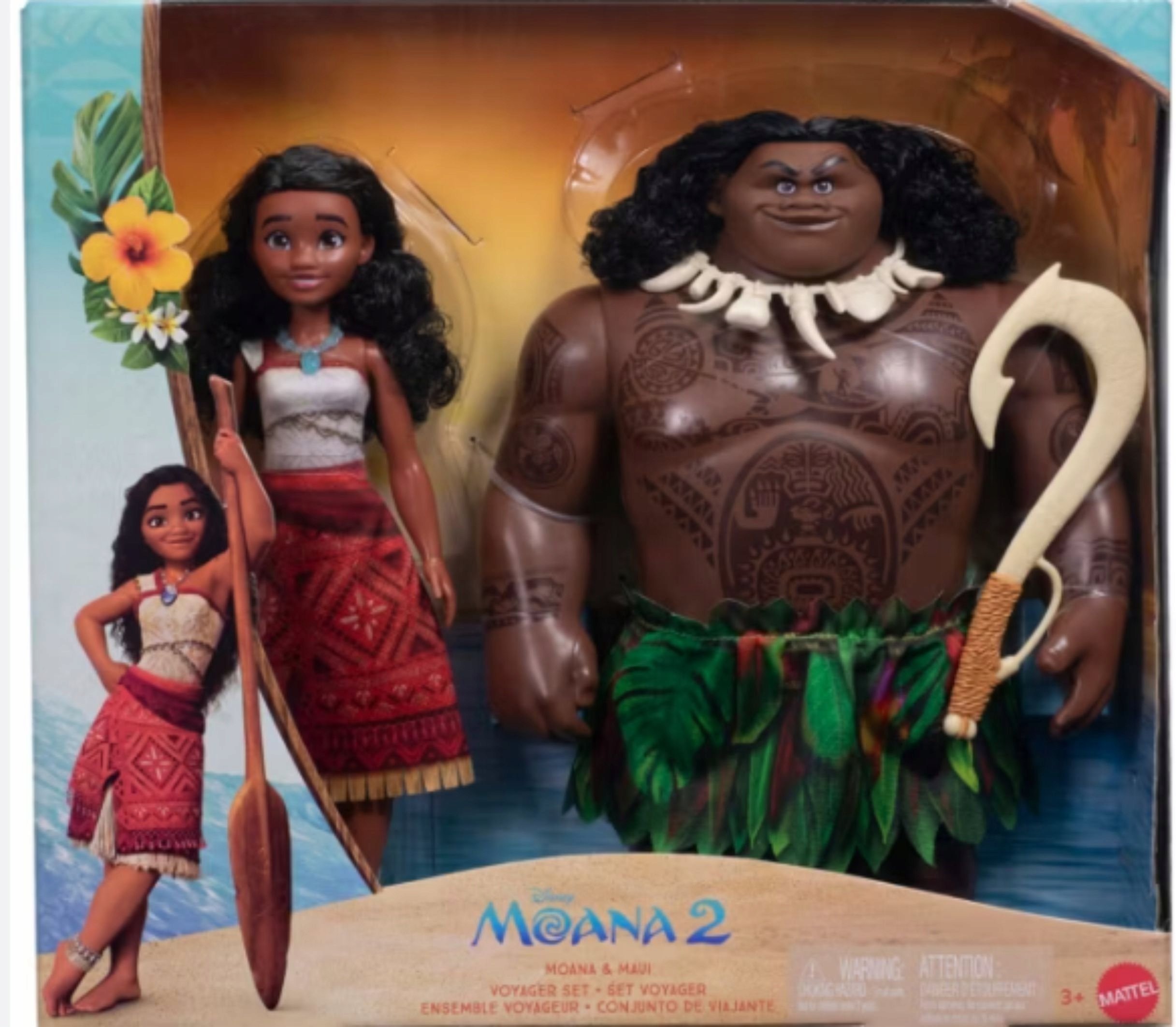 Lalka Moana Maui 2 x lalka po 30cm Disney store Vaiana Skarb Oceanu24h