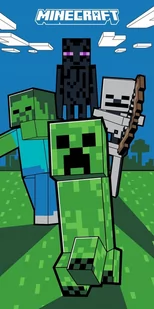 RĘCZNIK bawełniany MINECRAFT 70x140 cm - Okrycia kąpielowe dla dzieci - miniaturka - grafika 1