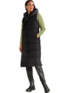 Kamizelki damskie - Heine Kamizelka pikowana w kolorze czarnym - miniaturka - grafika 1