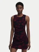 Sukienki - Desigual Sukienka koktajlowa Petofrunce 25WWVW20 Bordowy Slim Fit - miniaturka - grafika 1
