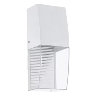 Eglo Zewnętrzna LAMPA ścienna SERVOI 95991 prostokątna OPRAWA LED 3,7W elewacyjny KINKIET ogrodowy IP44 biały przezroczysty 95991 - Lampy ogrodowe - miniaturka - grafika 4