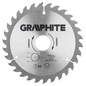 Tarcze do pił - Graphite tarcza do drewna 160mm 30 zębów widia 57H660 - miniaturka - grafika 1