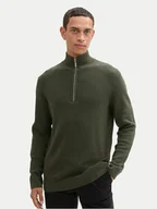 Swetry męskie - Tom Tailor Sweter 1042454 Zielony Regular Fit - miniaturka - grafika 1