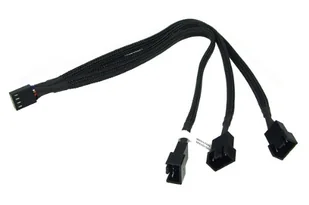 Phobya 81098 rozgałęziacz 4-pin PWM na 3 x 4-pin PWM 30cm Black 81098 - Kable - miniaturka - grafika 1