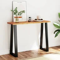 Konsole i sekretarzyki - vidaXL Stolik konsolowy, 110x35x80 cm, lite drewno akacjowe - miniaturka - grafika 1