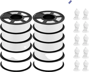 filament do drukarek 3D, dostępne różne materiały, odporność na wysokie temperatury, PLA White 11KG - Filamenty i akcesoria do drukarek 3D - miniaturka - grafika 1