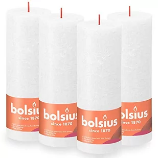 Bolsius Świece pieńkowe Shine, 6 szt., 190x68 mm, zgaszona biel Sfeerpunt - Świece - miniaturka - grafika 1