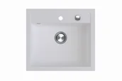 Zlewozmywaki - BERG ZLEWOZMYWAK HOBART BRQ22104 1,0 OC 560X510 CZYSTA BIEL - miniaturka - grafika 1