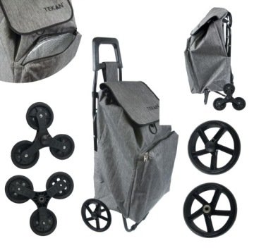 Torba Na Zakupy Wózek Zkupowy Duża Termiczna Kieszeń Kółka Na Schody