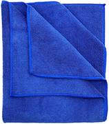 Kosmetyki samochodowe - Ręcznik z mikrofibry overlock 90x60cm 400gsm niebieski - miniaturka - grafika 1