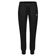 Spodnie damskie - Erima Damskie spodnie dresowe ze ściągaczami, czarne, długie, czarny 210211 - miniaturka - grafika 1