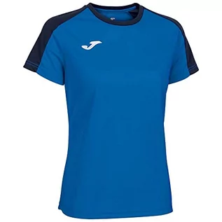 Koszulki i topy damskie - Joma Eco Championship T-shirt damski z krótkim rękawem, błękit królewski/granatowy, XL - grafika 1