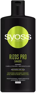 Szampon do stylizacji włosów Syoss Shampoo Rizos Pro Definition And Hydration Wavy Or Curly Hair 440 ml (8410436365338) - Szampony do włosów - miniaturka - grafika 1