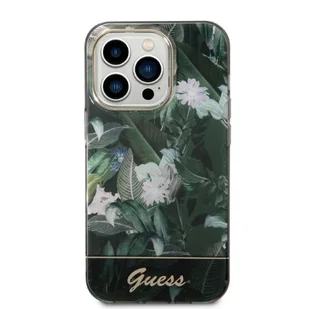 Guess GUHCP14LHGJGHA iPhone 14 Pro 6,1" zielony/green hardcase Jungle Collection - Etui i futerały do telefonów - miniaturka - grafika 6