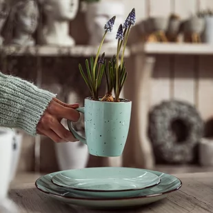 Talerz płytki ceramiczny Florina Azzuro 26,5 cm błękitny - Talerze - miniaturka - grafika 5