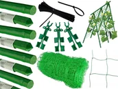 Altany ogrodowe - PODPORA Z SIATKĄ DO ROŚLIN PNĄCYCH OGÓRKÓW 180CM - miniaturka - grafika 1