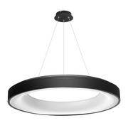 Lampy sufitowe - Azzardo Lampa wisząca Sovana 80 CCT styl nowoczesny aluminium akryl czarny AZ3449 - miniaturka - grafika 1