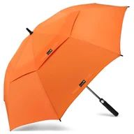 Parasole - Wodoodporny Parasol Golfowy XXL 172cm, Automatyczny z Pokrowcem Pomarańczow - miniaturka - grafika 1