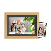 Ramki cyfrowe do zdjęć - Braun DigiFrame 10B cyfrowa ramka na zdjęcia Czarny, Drewno 25,6 cm (10.1") Ekran dotykowy Wi-Fi - miniaturka - grafika 1