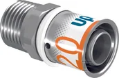 Łączniki, trójniki, kształtki - Uponor S-Press PLUS złączka z gwintem zewn. 20-R3/4"MT - miniaturka - grafika 1