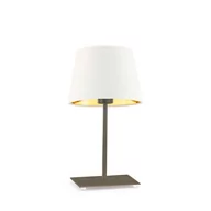 Lampy stojące - LYSNE, lampka nocna, GENUA GOLD, biały ze złotym wnętrzem - miniaturka - grafika 1
