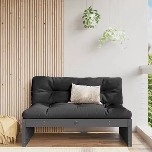 vidaXL Sofa środkowa do ogrodu, 120x80 cm, lite drewno sosnowe - Sofy ogrodowe - miniaturka - grafika 1