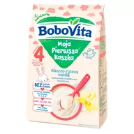 Kaszki dla dzieci - Nutricia BOBOVITA BoboVita Moja Pierwsza Kaszka mleczno-ryżowa wanilia, 230g - miniaturka - grafika 1