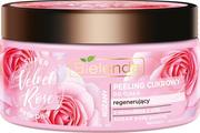 Peelingi do ciała - Bielenda Super Skin Diet Velvet Rose Regenerujący peeling cukrowy Róża 350g - miniaturka - grafika 1