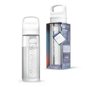 Butelki filtrujące - LifeStraw Go 2.0 Biała butelka filtrująca 0,65L Clear - miniaturka - grafika 1