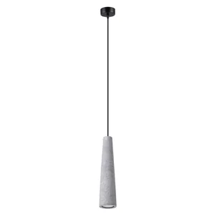 Lampa wisząca ELECTRA beton SOLLUX LIGHTING - Lampy sufitowe - miniaturka - grafika 1