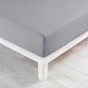 Prześcieradła - Jasnoszare dżerzejowe prześcieradło z gumką 160x200 cm Jersy – douceur d'intérieur - miniaturka - grafika 1