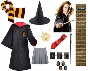 STRÓJ HERMIONA HARRY POTTER ZESTAW 12 ELEM 5-6L - Moda i Uroda OUTLET - miniaturka - grafika 1