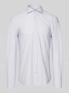 Koszule męskie - Koszula biznesowa o kroju slim fit z kołnierzykiem typu cutaway model ‘Hugh’ - miniaturka - grafika 1
