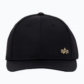 Czapki damskie - Czapka z daszkiem męska Alpha Industries Metal Label black/shiny gold WYSYŁKA W 24H 30 DNI NA ZWROT - miniaturka - grafika 1